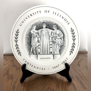 University of Illinois Centennial Commemorative Plate 1867-1967 Copeland Spode